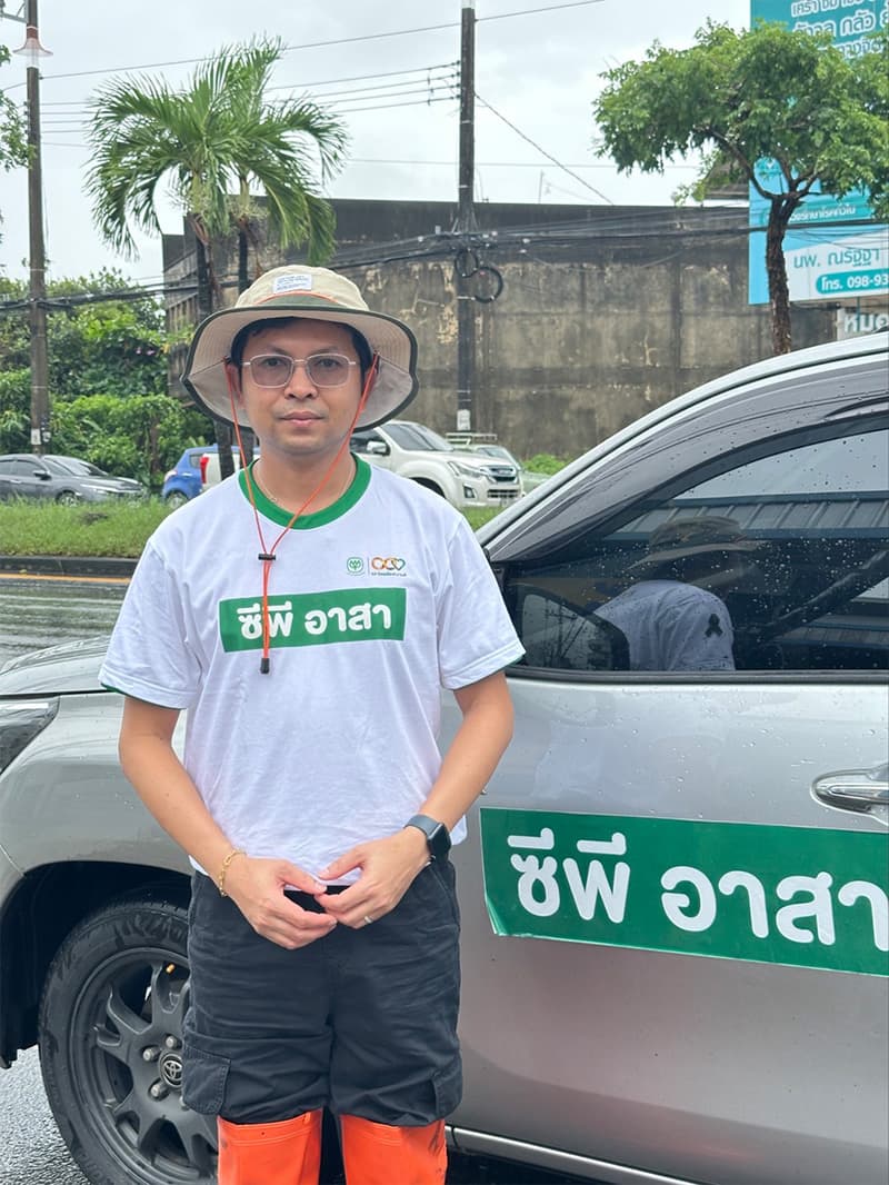 อานนท์ ขำแก้ว ผู้จัดการฝ่ายสำนักปฎิบัติการความยั่งยืนทางทะเล เครือเจริญโภคภัณฑ์ ตัวแทนซีพีอาสา