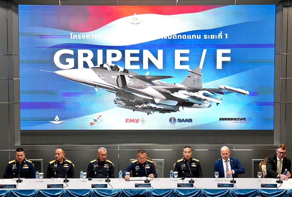 ทอ. ซื้อ Gripen ลงนาม ส.ค.68 นำร่อง 4 เครื่อง ปูทาง 1 ฝูง Offset Policy 1 แสนล้าน