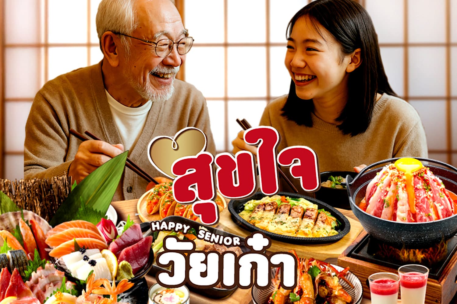 โออิชิ คืนความสุขให้ผู้สูงอายุ จัดแคมเปญสุดพิเศษ “โออิชิ สุขใจ วัยเก๋า”