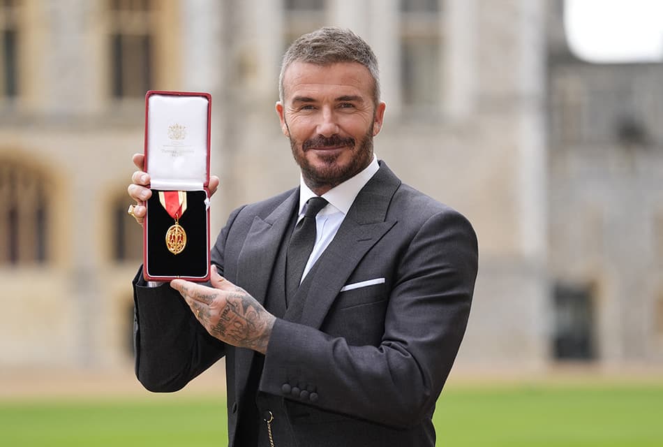 เซอร์เบ็คแฮม! รวมภาพชื่นมื่น เบ็คแฮม รับพระราชทานยศ ‘เซอร์’