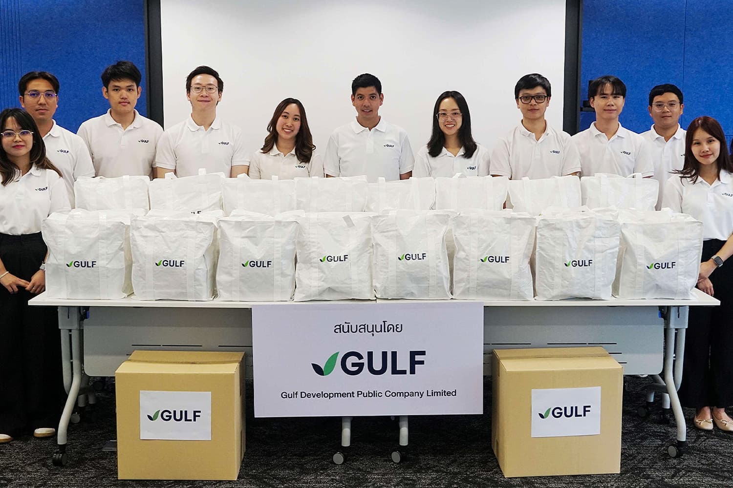 GULF ส่งใจแนวหน้า มอบถุงยังชีพทหารชายแดน