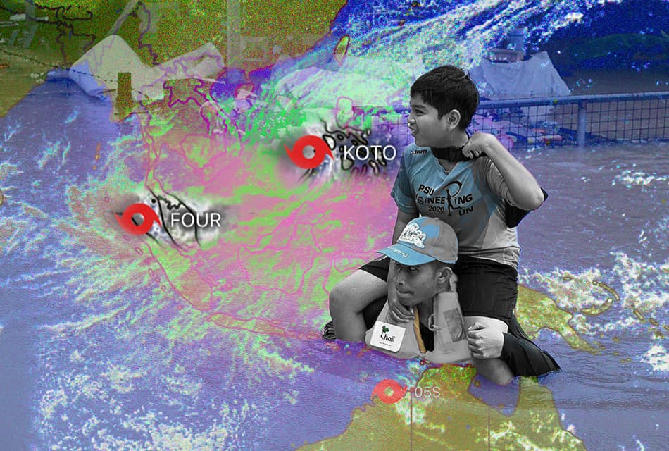 ตามติดสองพายุลูกใหม่ KOTO และ FOUR (Senyar) ก่อตัวใกล้ไทย เพิ่มความชื้น หวั่นฝนเพิ่มบางพื้นที่