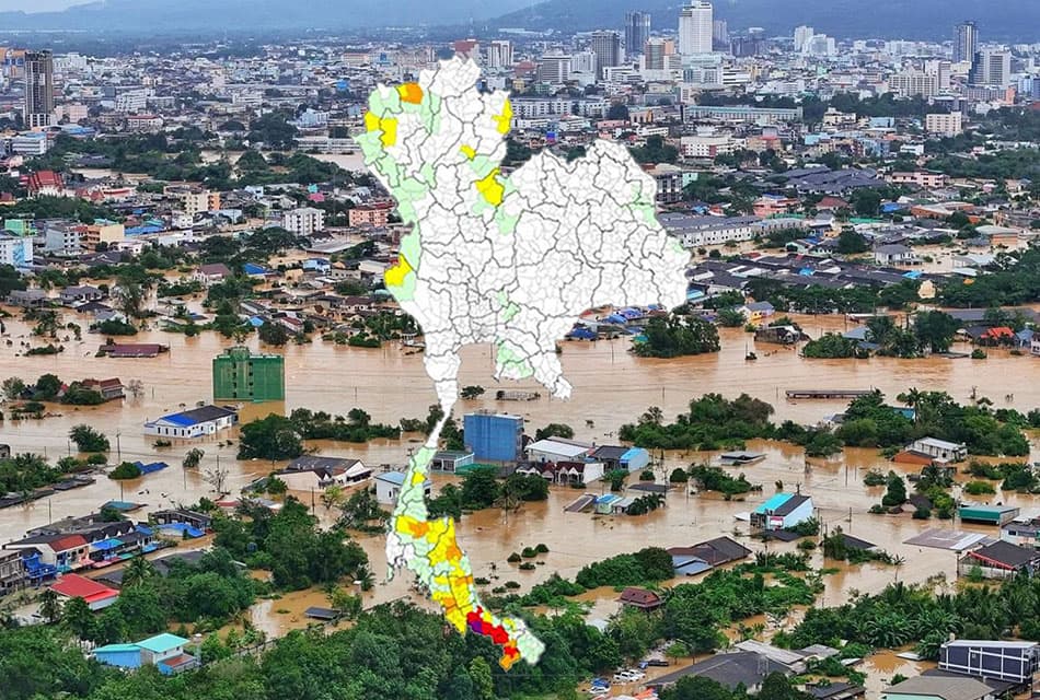 อุตุฯ ประกาศเตือน ‘ภาคใต้’ จับตาฝนตกหนัก-หนักมาก เฝ้าระวังน้ำท่วมซ้ำ 11–16 ธ.ค. 68