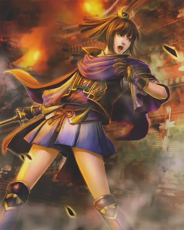 โมริ รันมารุ ในเกม Samurai Warriors. Photo: Koei 