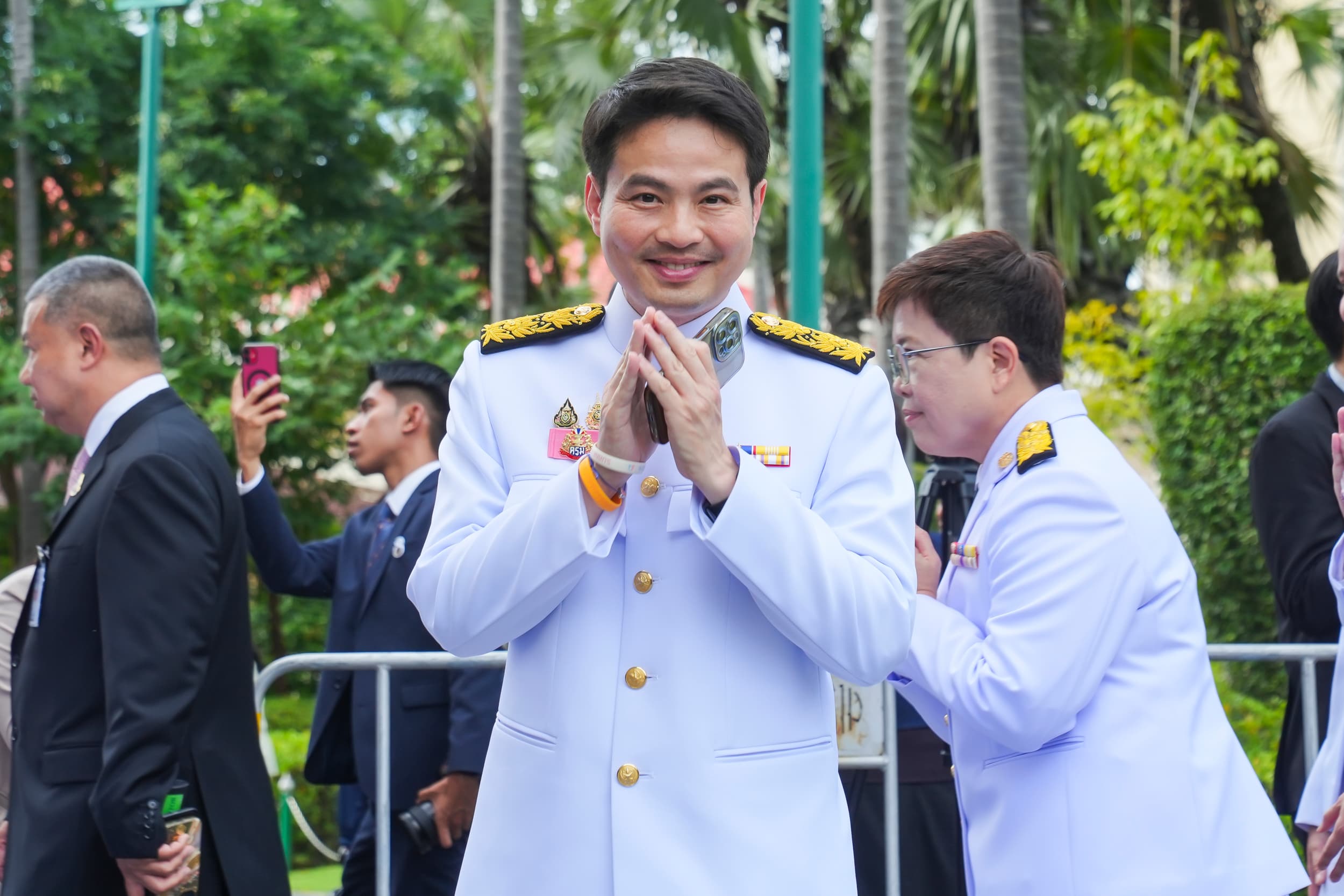 ภราดร ปริศนานันทกุล รมต.ประจําสํานักนายกรัฐมนตรี (ภาพ : ณัฐพล โลวะกิจ)