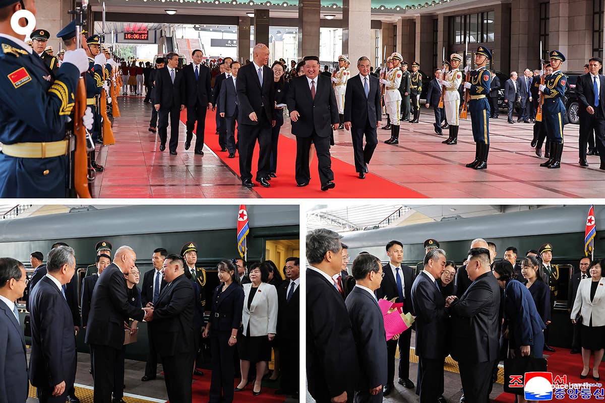 (Photo by KCNA VIA KNS / AFP)