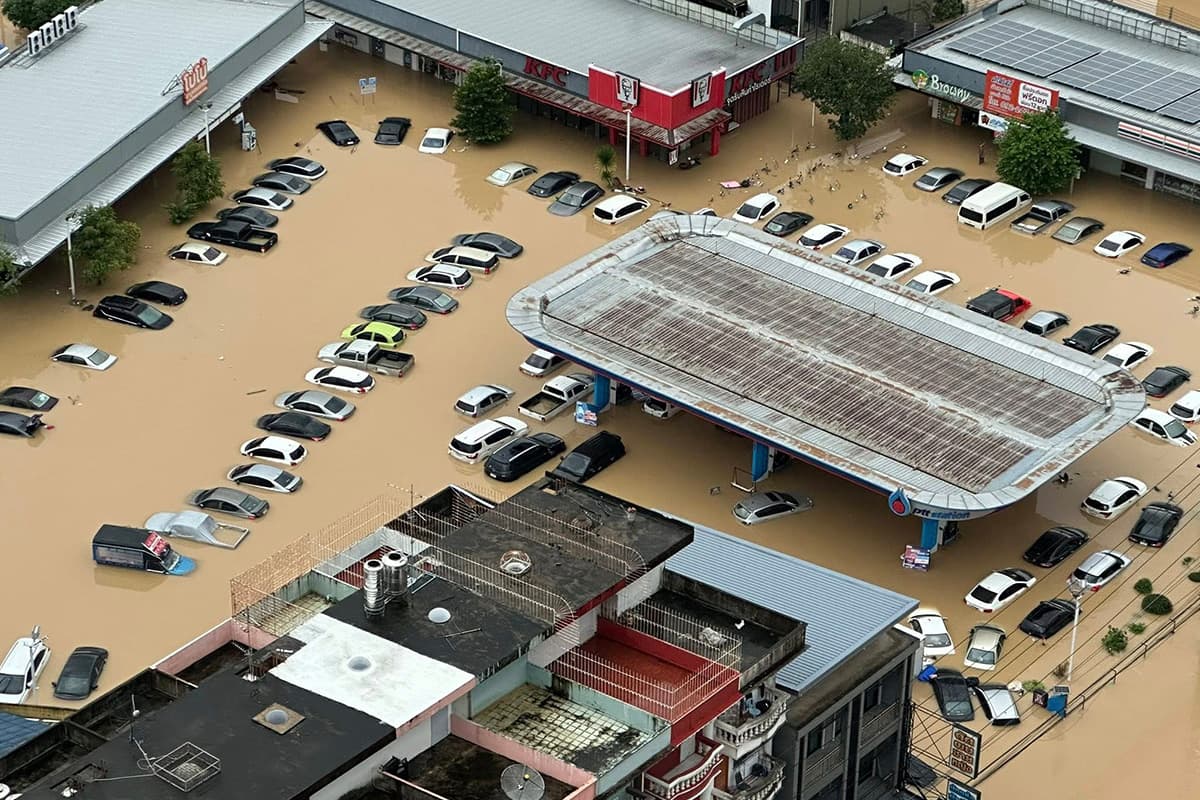 ภาพน้ำท่วมภาคใต้ สงขลา 2568 / เครดิตภาพ : KOGOLF KG